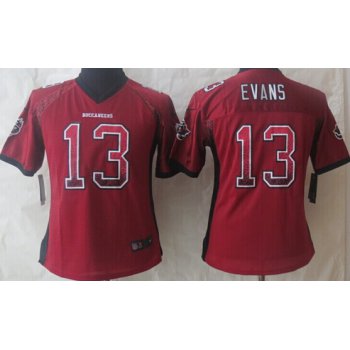 Nike Tampa Bay Buccaneers #13 Mike Evans Drift Fashion Red Womens Jersey