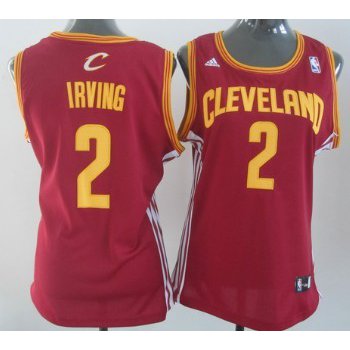 Cleveland Cavaliers #2 Kyrie Irving Red Womens Jersey