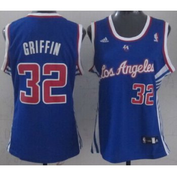 Los Angeles Clippers #32 Blake Griffin Blue Womens Jersey