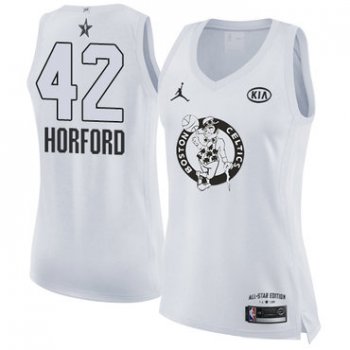 Nike Boston Celtics #42 Al Horford White Women's NBA Jordan Swingman 2018 All-Star Game Jersey