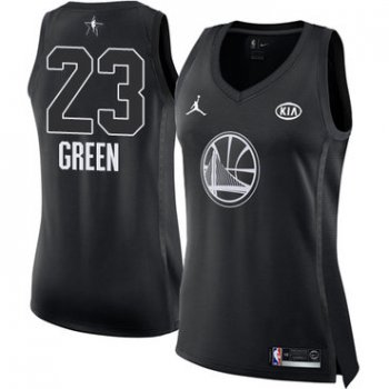 Nike Golden State Warriors #23 Draymond Green Black Women's NBA Jordan Swingman 2018 All-Star Game Jersey