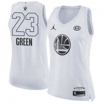 Nike Golden State Warriors #23 Draymond Green White Women's NBA Jordan Swingman 2018 All-Star Game Jersey