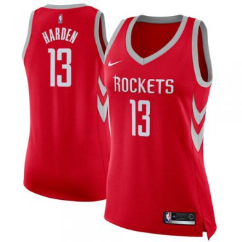 Nike Houston Rockets #13 James Harden Red Women's NBA Swingman Icon Edition Jersey