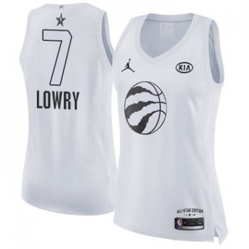 Nike Toronto Raptors #7 Kyle Lowry White Women's NBA Jordan Swingman 2018 All-Star Game Jersey