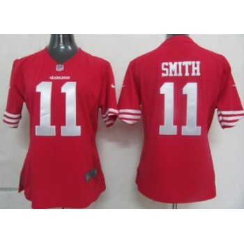 Nike San Francisco 49ers #11 Alex Smith Red Game Womens Jersey