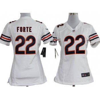 Nike Chicago Bears #22 Matt Forte White Game Womens Jersey