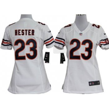 Nike Chicago Bears #23 Devin Hester White Game Womens Jersey