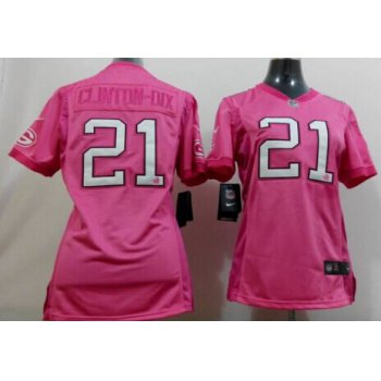 Nike Green Bay Packers #21 Ha Ha Clinton-Dix Pink Love Womens Jersey