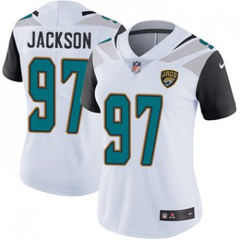 Women's Nike Jacksonville Jaguars #97 Malik Jackson White Stitched NFL Vapor Untouchable Limited Jersey