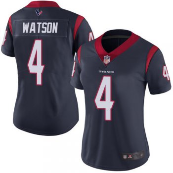 Texans #4 Deshaun Watson Navy Blue Team Color Women's Stitched Football Vapor Untouchable Limited Jersey