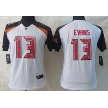 Nike Tampa Bay Buccaneers #13 Mike Evans 2014 White Limited Womens Jersey