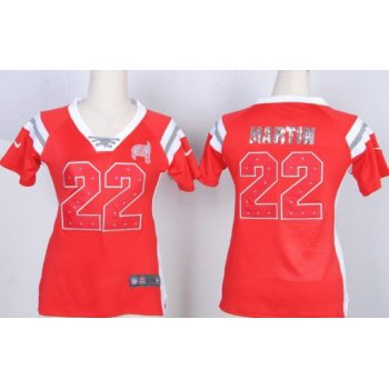 Nike Tampa Bay Buccaneers #22 Doug Martin Drilling Sequins Red Womens Jersey