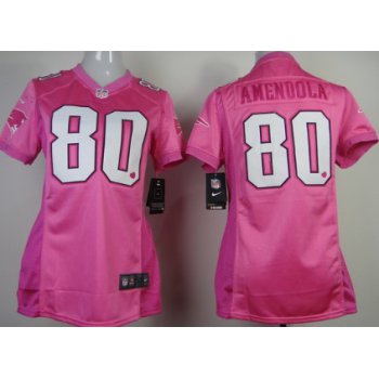 Nike New England Patriots #80 Danny Amendola Pink Love Womens Jersey