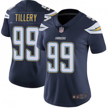 Chargers #99 Jerry Tillery Navy Blue Team Color Women's Stitched Football Vapor Untouchable Limited Jersey