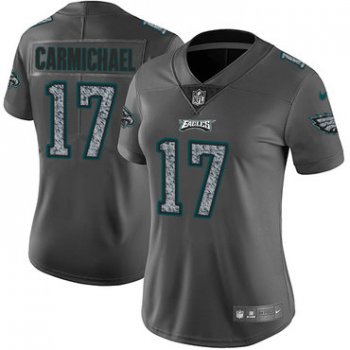Women's Nike Philadelphia Eagles #17 Harold Carmichael Gray Static Stitched NFL Vapor Untouchable Limited Jersey