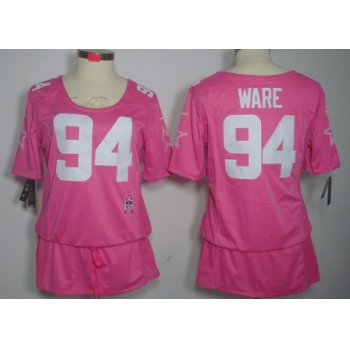 Nike Dallas Cowboys #94 DeMarcus Ware Breast Cancer Awareness Pink Womens Jersey