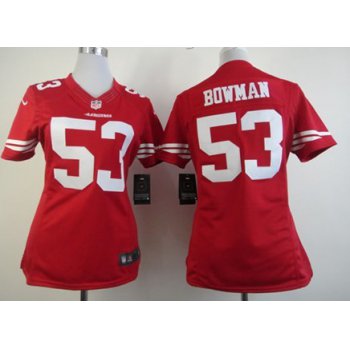Nike San Francisco 49ers #53 NaVorro Bowman Red Limited Womens Jersey