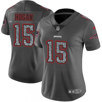 Women's Nike New England Patriots #15 Chris Hogan Gray Static Stitched NFL Vapor Untouchable Limited Jersey