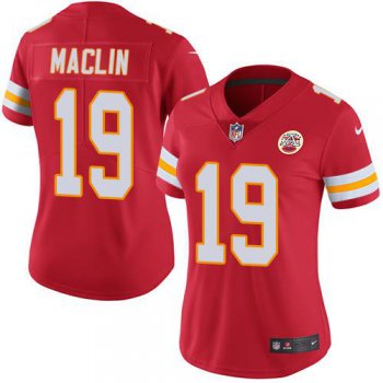 Nike Chiefs #19 Jeremy Maclin Red Women's Stitched NFL Limited Rush Jersey