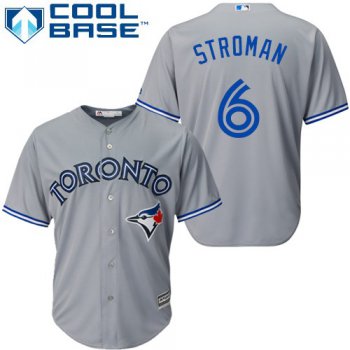 Blue Jays #6 Marcus Stroman Grey Road Women's Stitched Baseball Jersey