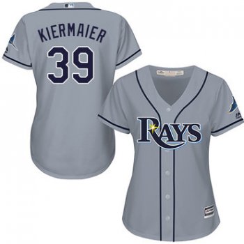 Rays #39 Kevin Kiermaier Grey Road Women's Stitched Baseball Jersey