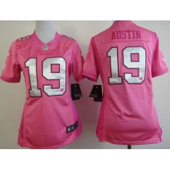 Nike Dallas Cowboys #19 Miles Austin Pink Love Womens Jersey