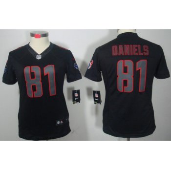 Nike Houston Texans #81 Owen Daniels Black Impact Limited Womens Jersey