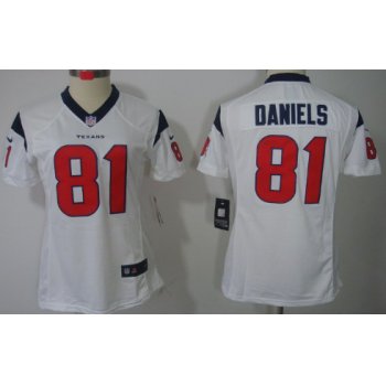 Nike Houston Texans #81 Owen Daniels White Limited Womens Jersey