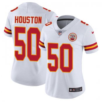 Women's Nike Kansas City Chiefs #50 Justin Houston White Stitched NFL Vapor Untouchable Limited Jersey