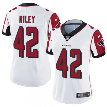 Women's Nike Falcons #42 Duke Riley White Stitched NFL Vapor Untouchable Limited Jersey