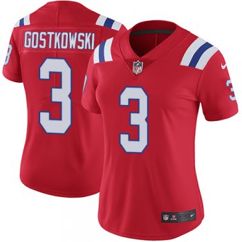 Women's Nike Patriots #3 Stephen Gostkowski Red Alternate Stitched NFL Vapor Untouchable Limited Jersey