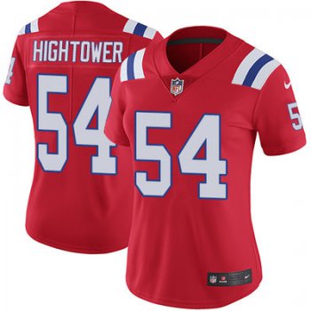 Women's Nike Patriots #54 Dont'a Hightower Red Alternate Stitched NFL Vapor Untouchable Limited Jersey
