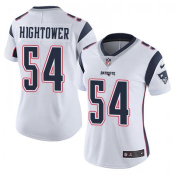 Women's Nike Patriots #54 Dont'a Hightower White Stitched NFL Vapor Untouchable Limited Jersey