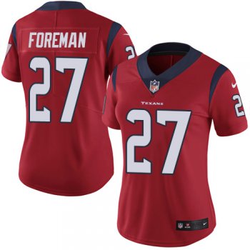 Women's Nike Texans #27 D'Onta Foreman Red Alternate Stitched NFL Vapor Untouchable Limited Jersey