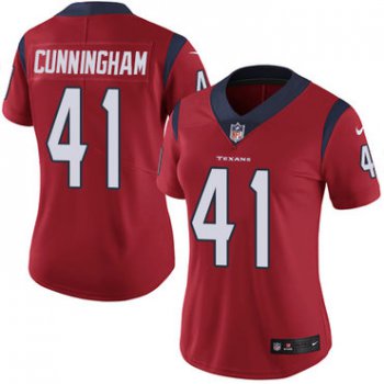 Women's Nike Texans #41 Zach Cunningham Red Alternate Stitched NFL Vapor Untouchable Limited Jersey