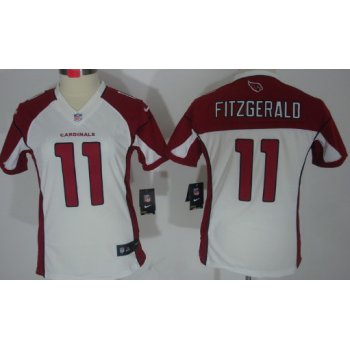 Nike Arizona Cardinals #11 Larry Fitzgerald White Limited Womens Jersey