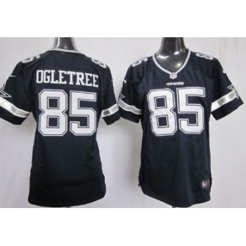 Nike Dallas Cowboys #85 Kevin Ogletree Blue Game Womens Jersey