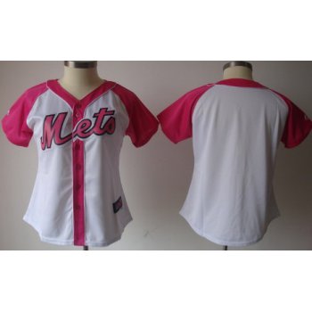 New York Mets Blank 2012 Fashion Womens by Majestic Athletic Jersey