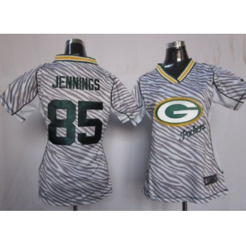 Nike Green Bay Packers #85 Greg Jennings 2012 Womens Zebra Fashion Jersey