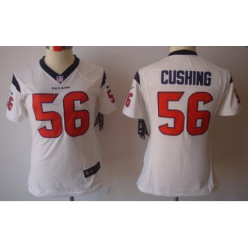 Nike Houston Texans #56 Brian Cushing White Limited Womens Jersey