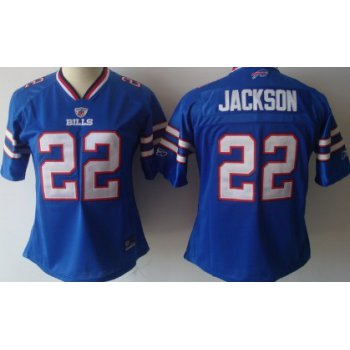 Buffalo Bills #22 Fred Jackson Light Blue Womens Jersey