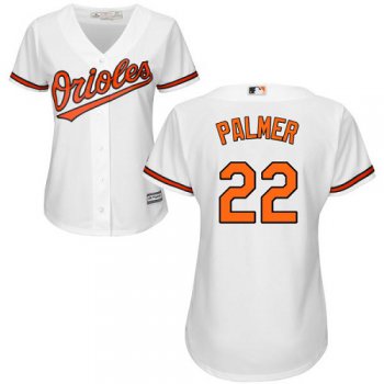 Orioles #22 Jim Palmer White Home Women's Stitched Baseball Jersey