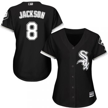 White Sox #8 Bo Jackson Black Alternate Women's Stitched Baseball Jersey