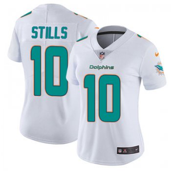 Women's Nike Dolphins #10 Kenny Stills White Stitched NFL Vapor Untouchable Limited Jersey