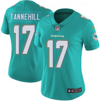 Women's Nike Dolphins #17 Ryan Tannehill Aqua Green Team Color Stitched NFL Vapor Untouchable Limited Jersey