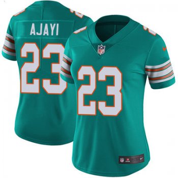 Women's Nike Dolphins #23 Jay Ajayi Aqua Green Alternate Stitched NFL Vapor Untouchable Limited Jersey