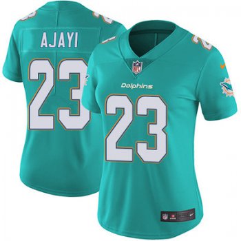 Women's Nike Dolphins #23 Jay Ajayi Aqua Green Team Color Stitched NFL Vapor Untouchable Limited Jersey