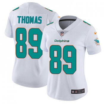 Women's Nike Dolphins #89 Julius Thomas White Stitched NFL Vapor Untouchable Limited Jersey