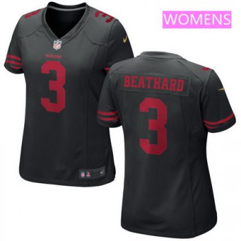 Women's 2017 NFL Draft San Francisco 49ers #3 C. J. Beathard Black Alternate Stitched NFL Nike Game Jersey