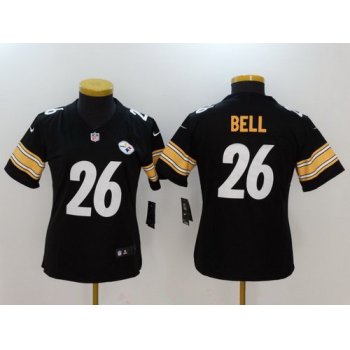 Women's Pittsburgh Steelers #26 Le'Veon Bell Black 2017 Vapor Untouchable Stitched NFL Nike Limited Jersey